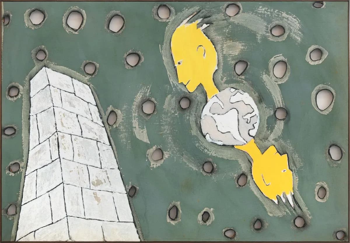 Leonilson — Dois Jovens Com a Cabeça Fora da Terra, 1986