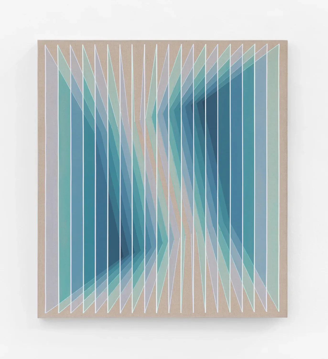 Daniel Mullen — Proximity VIII: tourqoise-blue shift, 2025