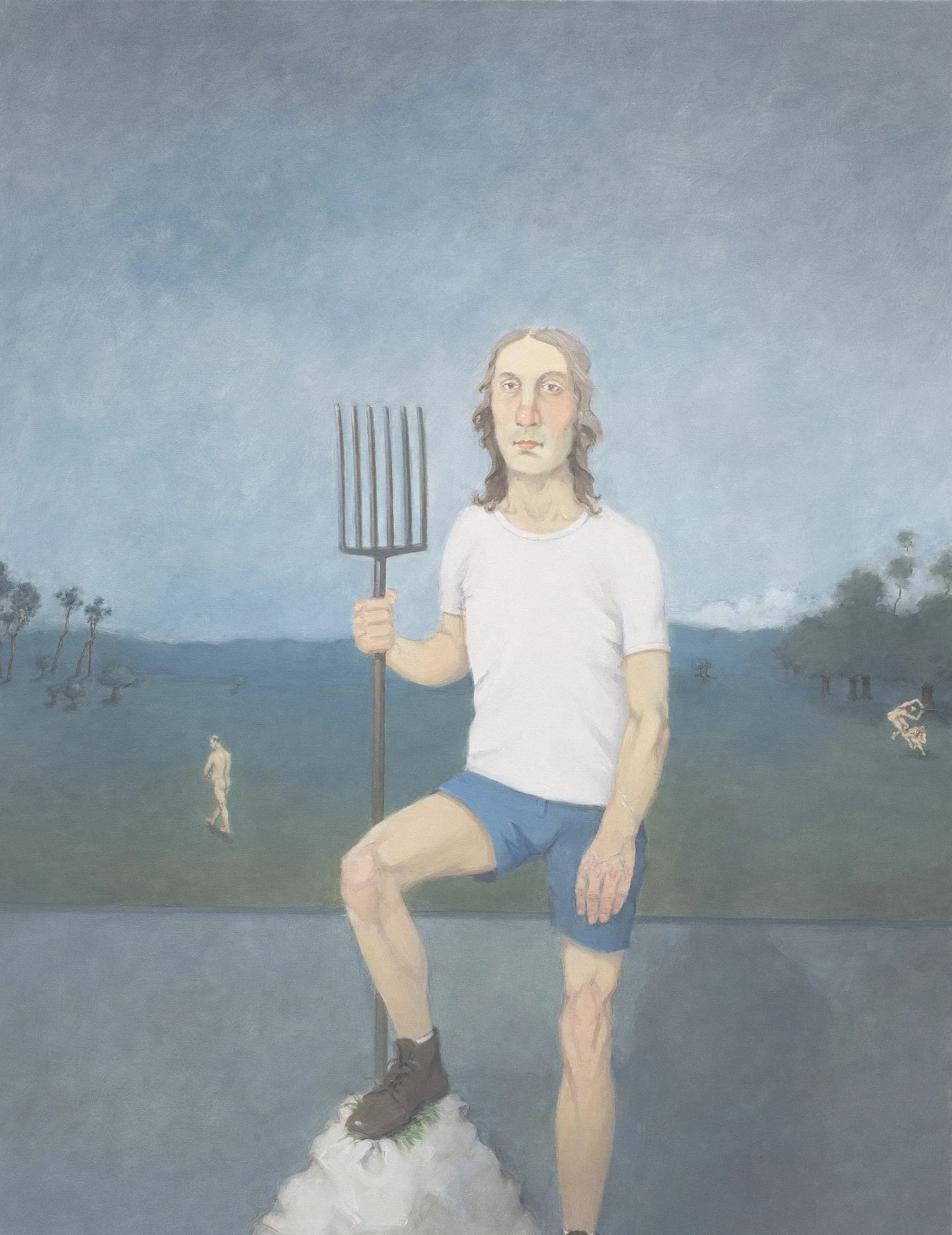 Rodrigo Cunha — Homem com Garfo de Jardim, 2015