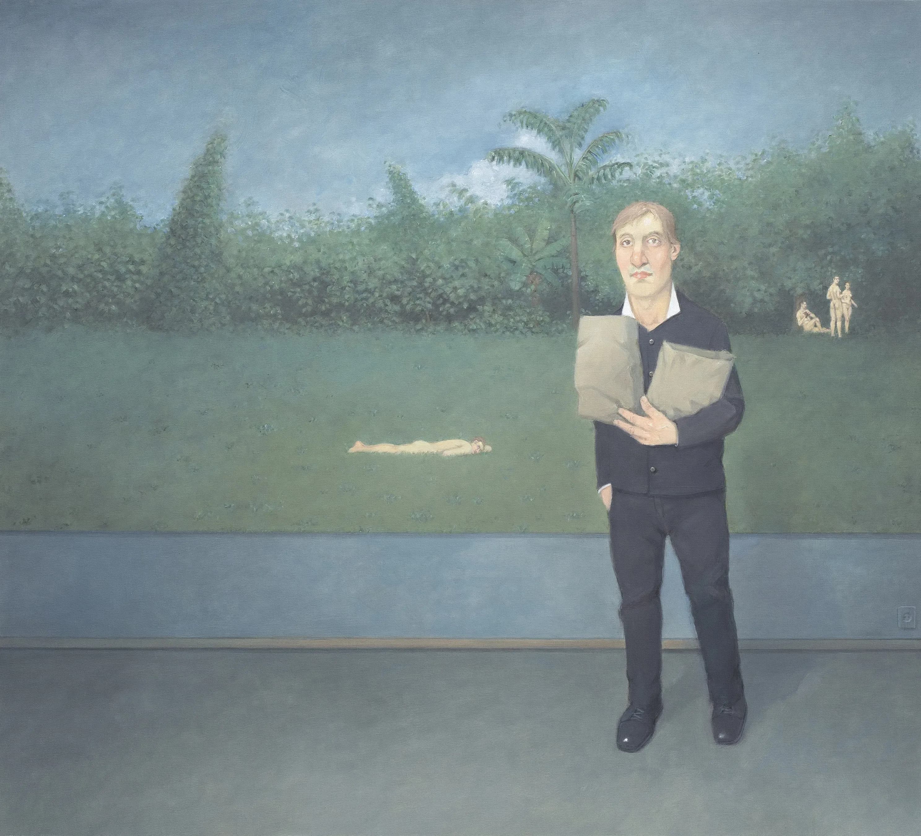 Rodrigo Cunha — Interior com Libertinos em um Jardim, 2015