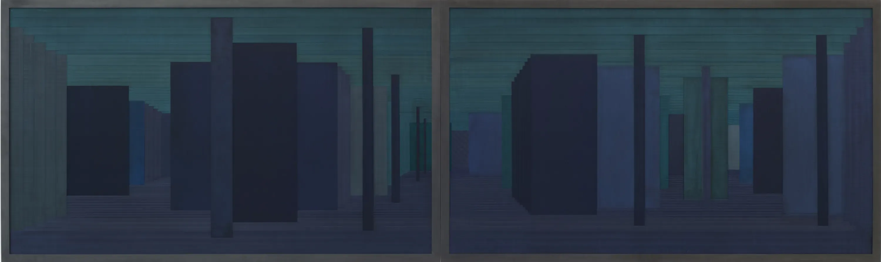 Janaina Mello Landini — Labirinto Sintrópico - Série I B - Azul, 2016